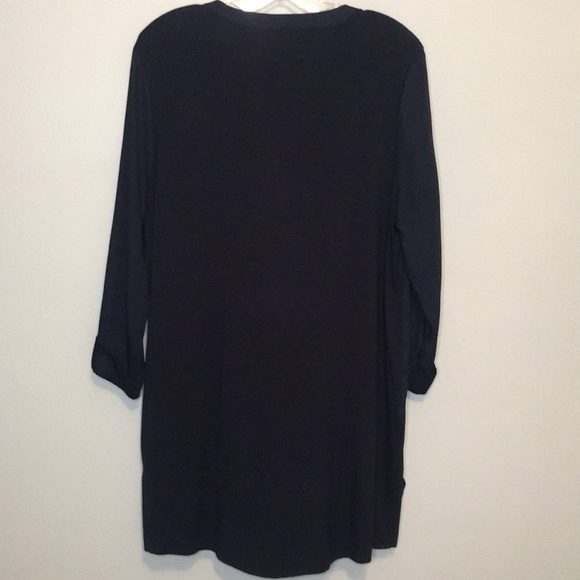 Anthropologie Dolan Embroidered Grand Bazaar Top Blouse Navy Gold Medium M - Picture 6 of 9